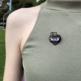 LGBTQ+ Ally Pin Badge