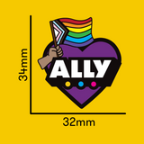 LGBTQ+ Ally Pin Badge